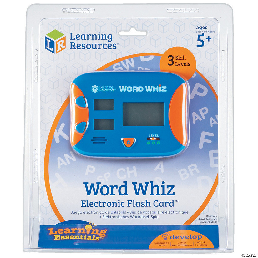 Learning Resources Word Whiz Electronic Flash Card Image