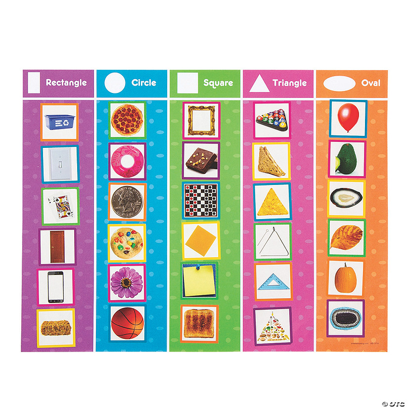 Learning Shapes Sticker Scenes - 12 Pc. Image