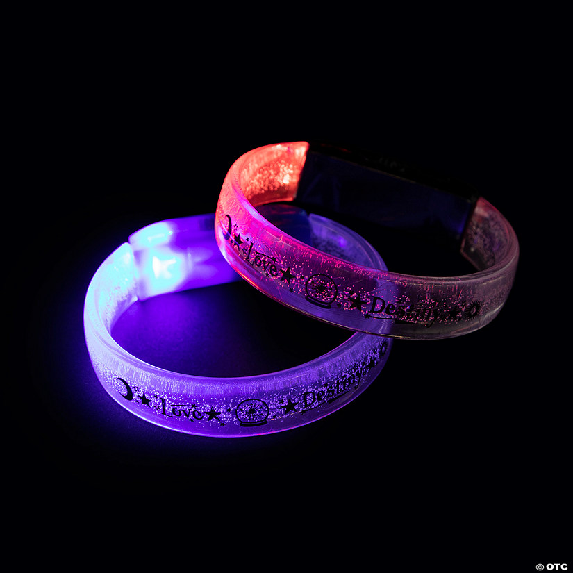 LED Light-Up Fortune Teller Bracelets - Less Than Perfect - 12 Pc. Image