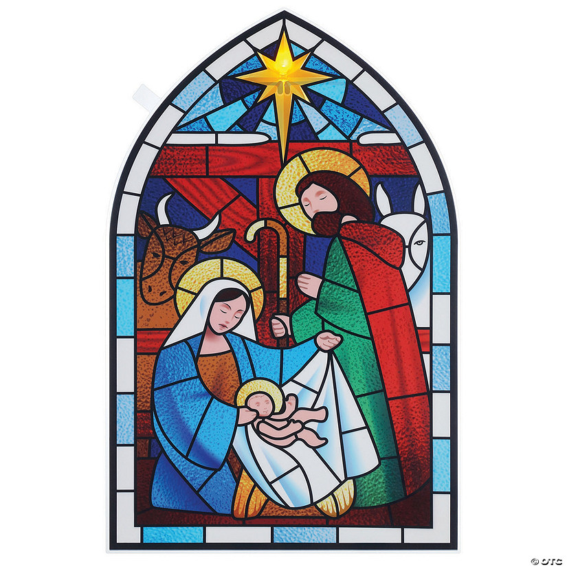 LED Nativity Lighted Decals Image