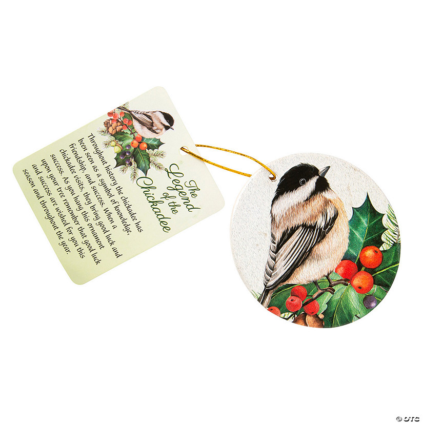 Legend of the Chickadee Ornaments with Card - 12 Pc. Image