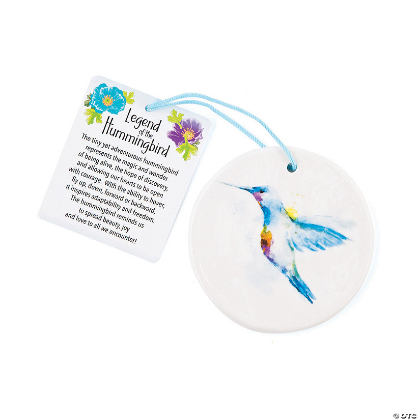 Legend of the Hummingbird Christmas Ornaments with Card - 12 Pc. Image