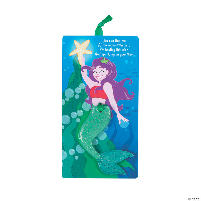Legend of the Mermaid Ornaments with Card - 12 Pc. Image