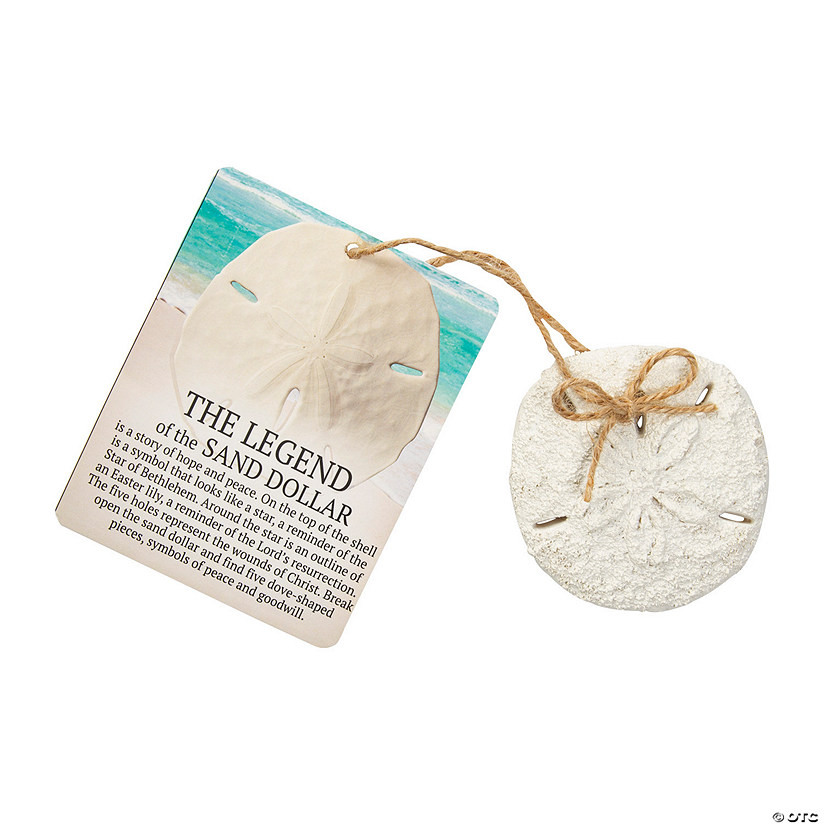 Legend of the Sand Dollar Resin Christmas Ornaments With Card - 12 Pc. Image