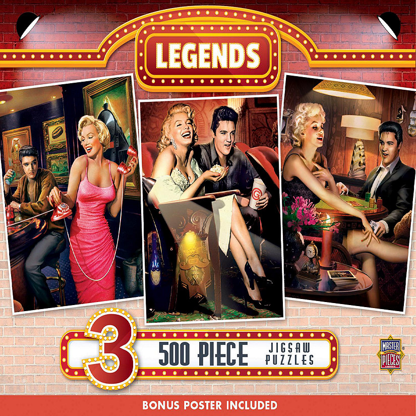 Legends - 500 Piece Jigsaw Puzzles 3 Pack Image