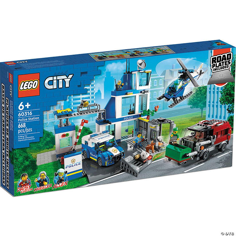 LEGO&amp;#174; City Police Station Truck Toy &amp; Helicopter Set 60316 Image