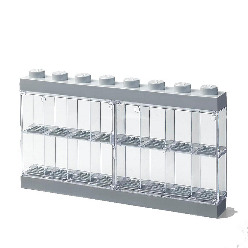 LEGO Minifigure 16 Compartment Display Case  Grey Image