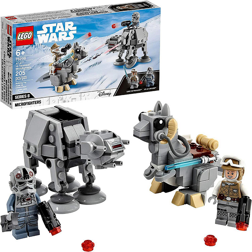 LEGO Star Wars 75298 AT-AT vs. Tauntaun Microfighters 205 Piece Building Kit Image