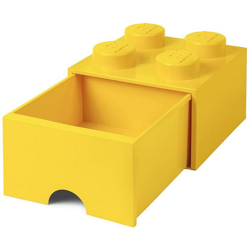 Lego Storage Brick 1 Drawer Bright Yellow Image