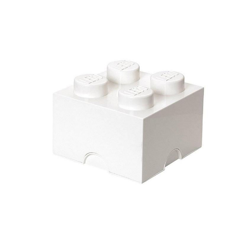 glans overtale Thrust LEGO Storage Brick 4, White | Oriental Trading