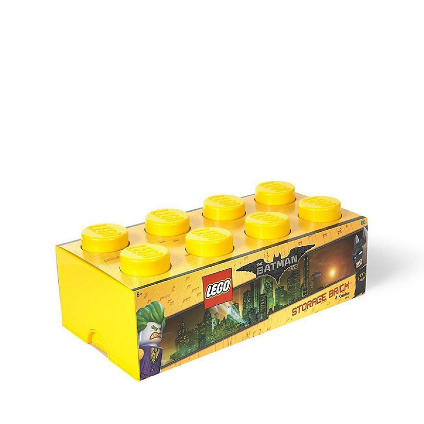 LEGO BRICK BOX ( 8 KNOBS ) AND A LEGO PLASTIC DIVIDER BOX