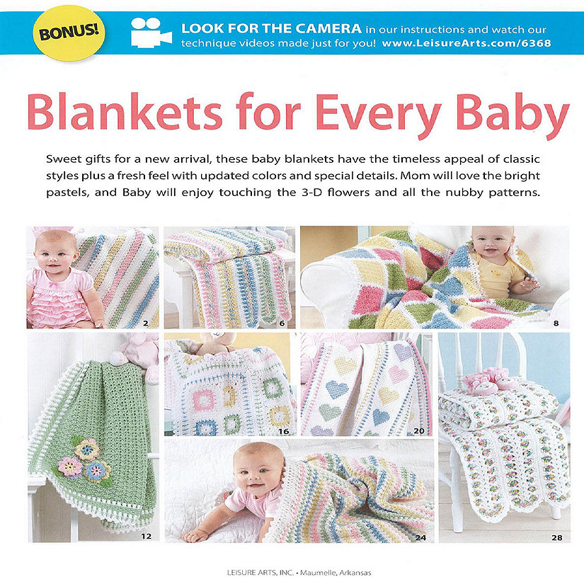 Leisure Arts Blankets for Every Baby