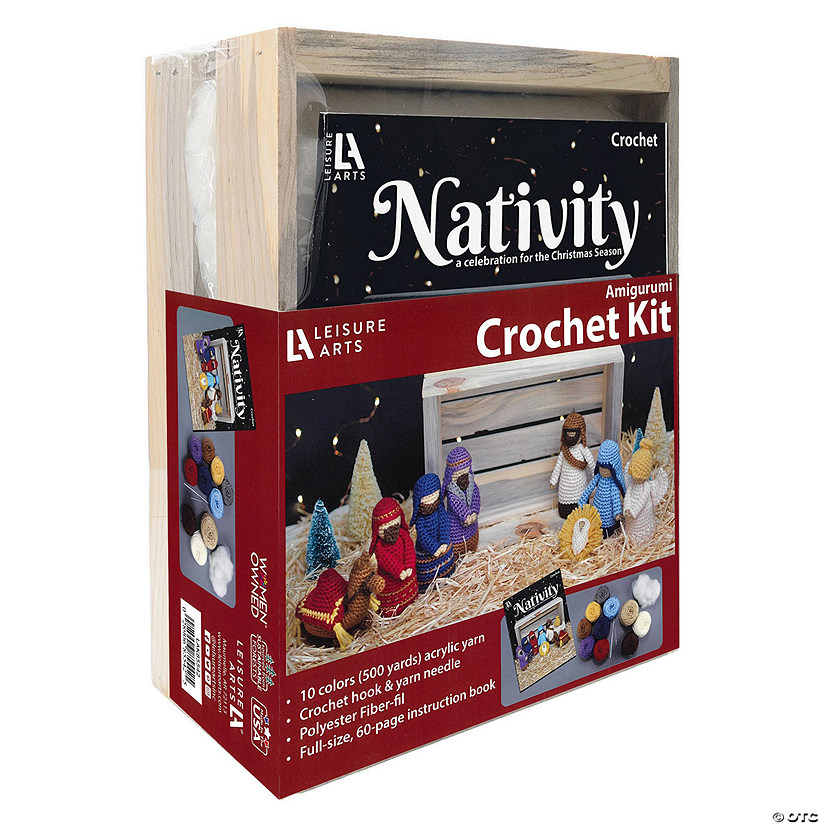 Leisure Arts Crochet Kit Nativity Image