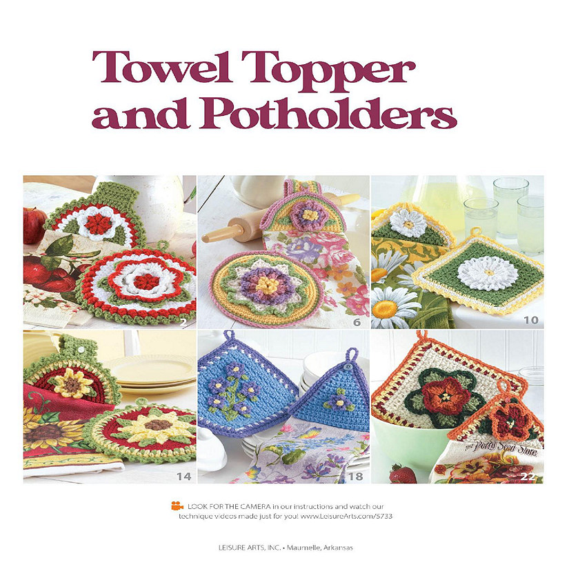 Leisure Arts-Crochet Towel Toppers & Potholders