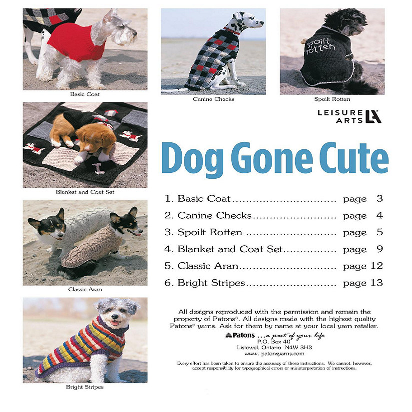 Leisure Arts Dog Gone Cute Bk Image