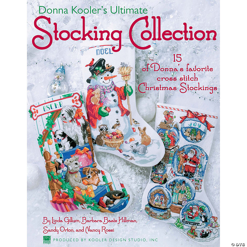 Leisure Arts Donna Kooler's Ultimate Stocking Collection Cross Stitch Book Image