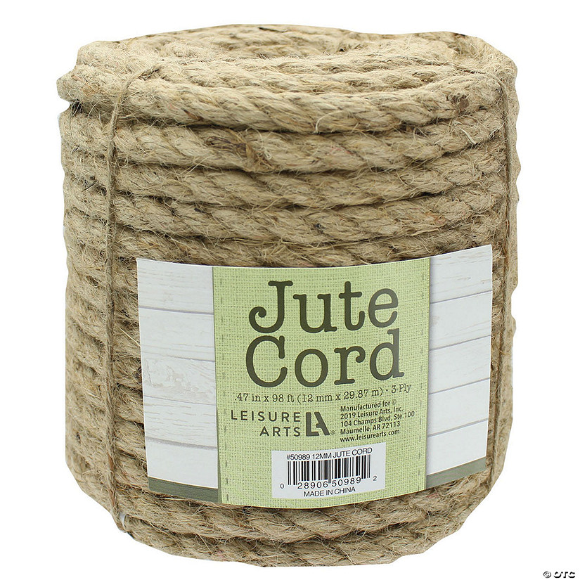 Leisure Arts Jute Cord .47" 98ft Oriental Trading