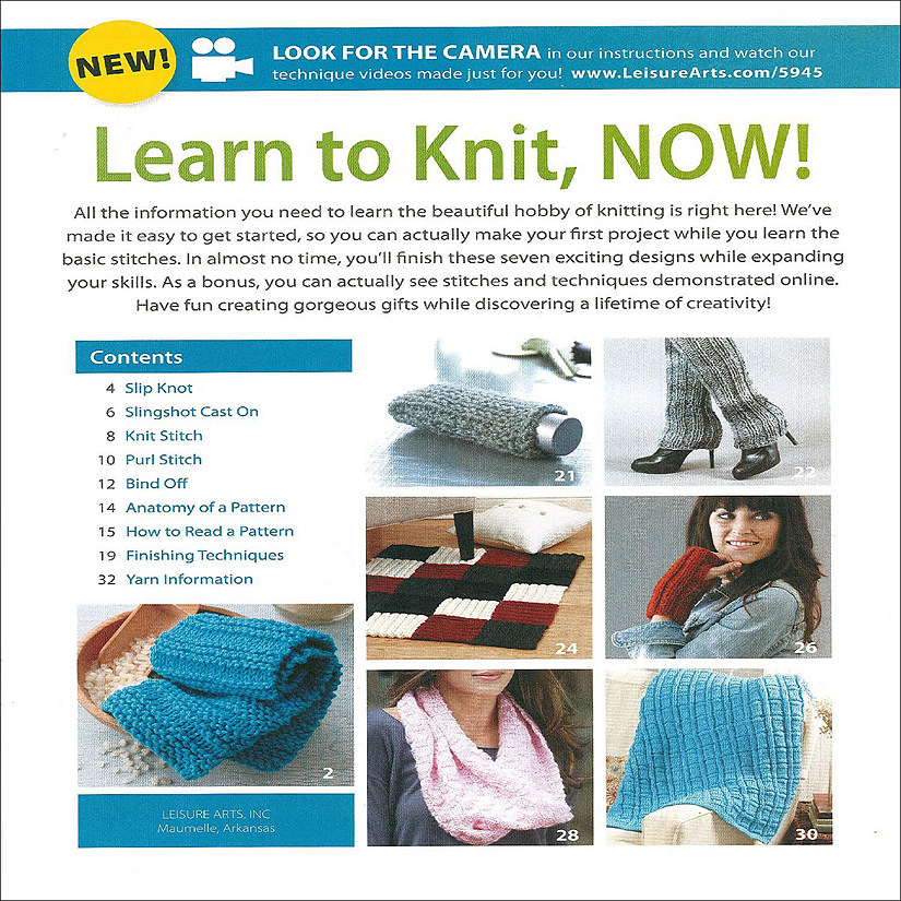 Learn To Knit Now Book