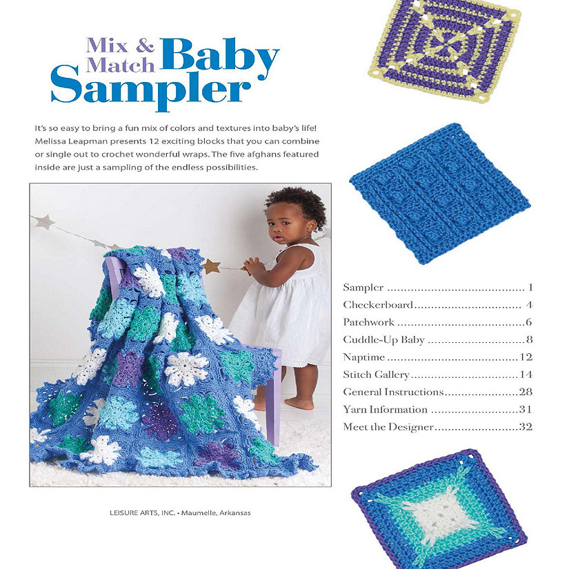 Leisure Arts Mix & Match Baby Sampler