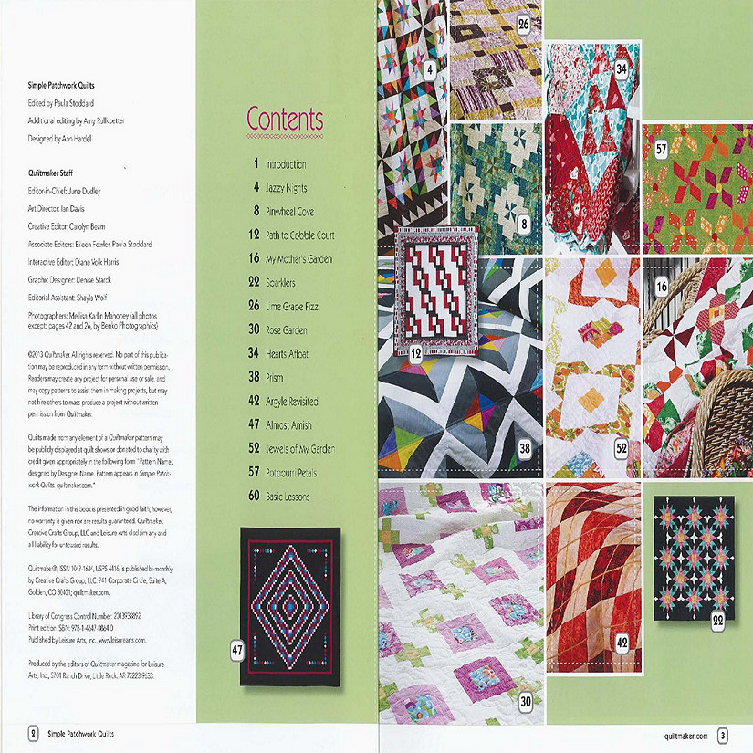 Leisure Arts Quiltmaker Simple Patchwork Quilts Bk Image