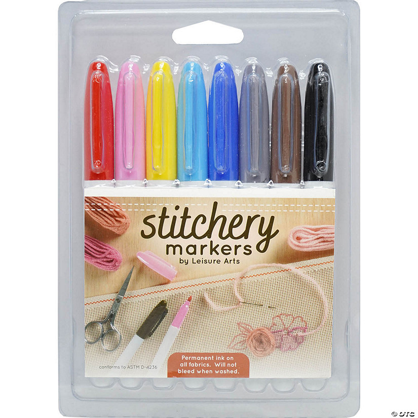 Leisure Arts Stitchery Fabric Marker Set 8pc Image