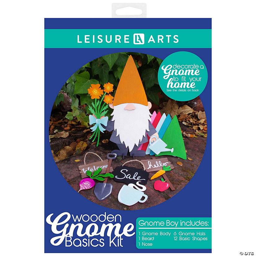 Leisure Arts Wood Gnome Kit Basics Boy Image
