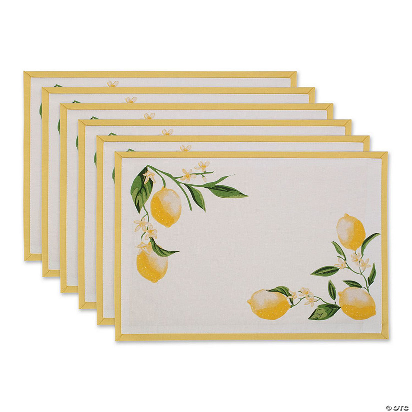 Lemon Bliss Kitchen Textiles, 13X19", Lemon Bliss, 6 Pieces Image