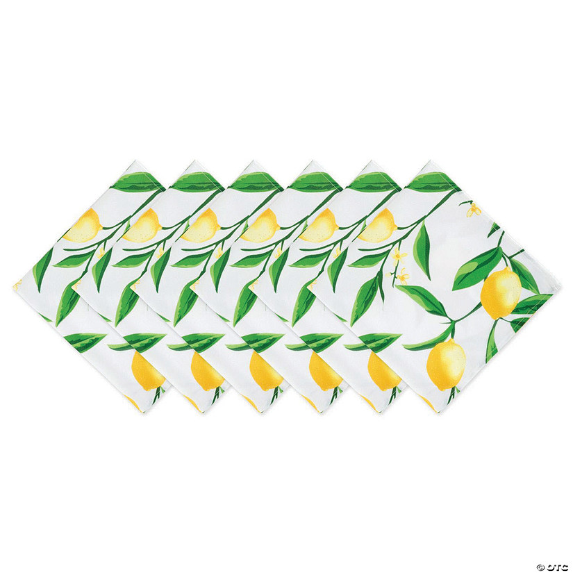 Lemon Bliss Print Outdoor Napkin (Set Of 6) Image