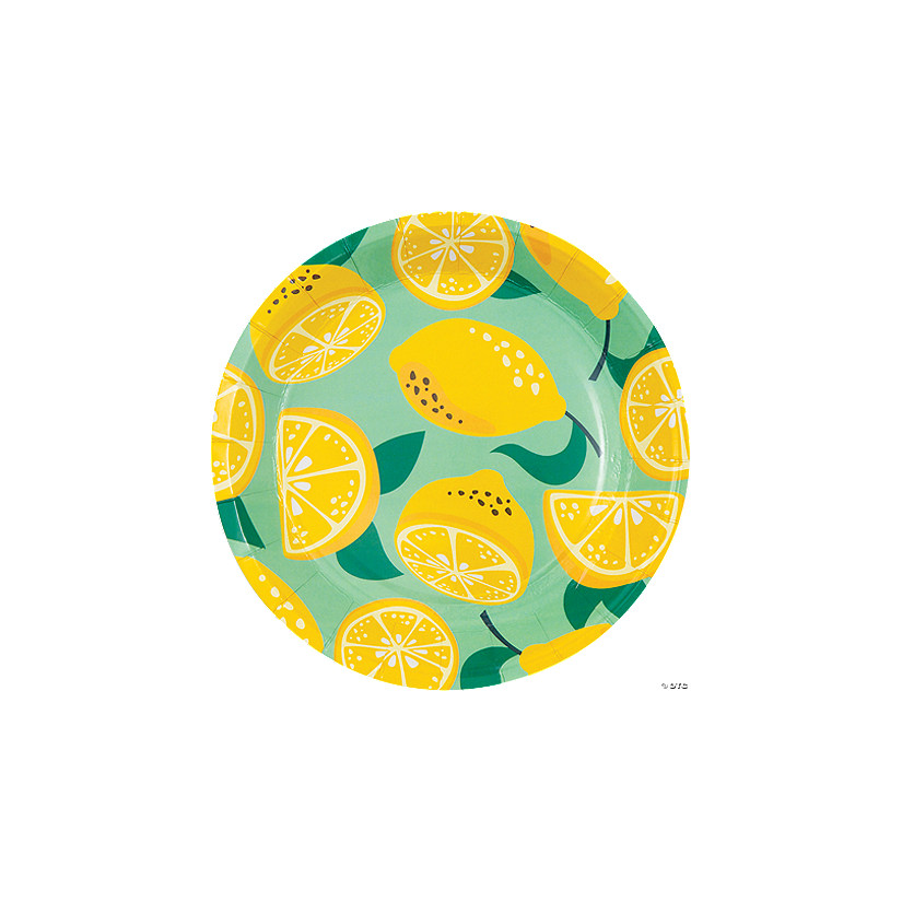 Lemon Party Paper Dessert Plates - 8 Ct. Image