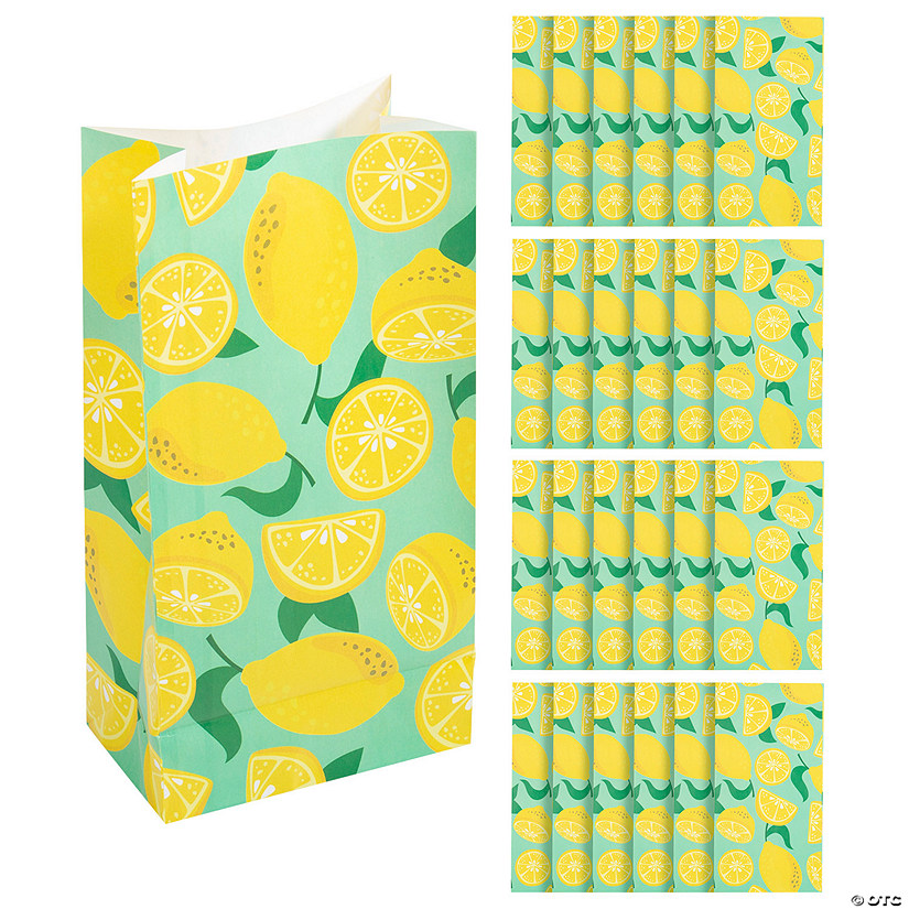 Lemon Party Treat Bags - 12 Pc. Image