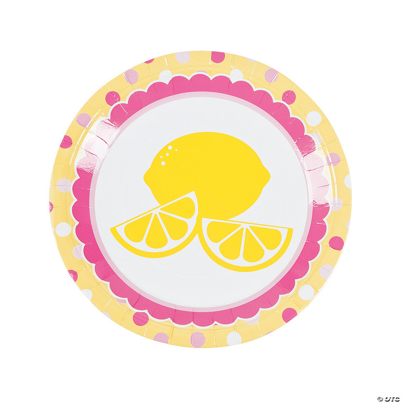 Lemonade Party Paper Dinner Plates - 8 Ct. Image