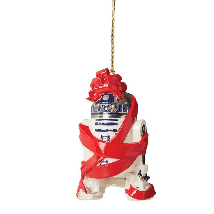 Lenox Star Wars R2D2 Wrapped Up Porcelain Christmas Ornament 3.75 Inch Image