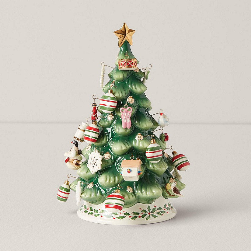 Lenox Treasured Traditions Advent Calendar Tree and Ornaments 25 Piece Set Image