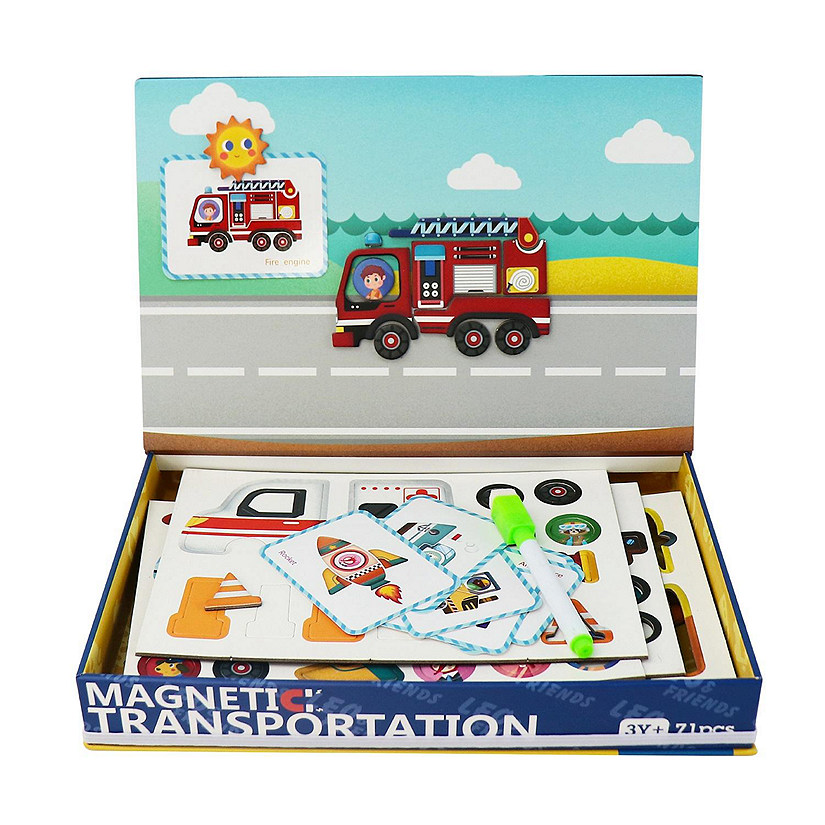 Leo & Friends Transportation Playset 71-Pieces 3yrs+ Image