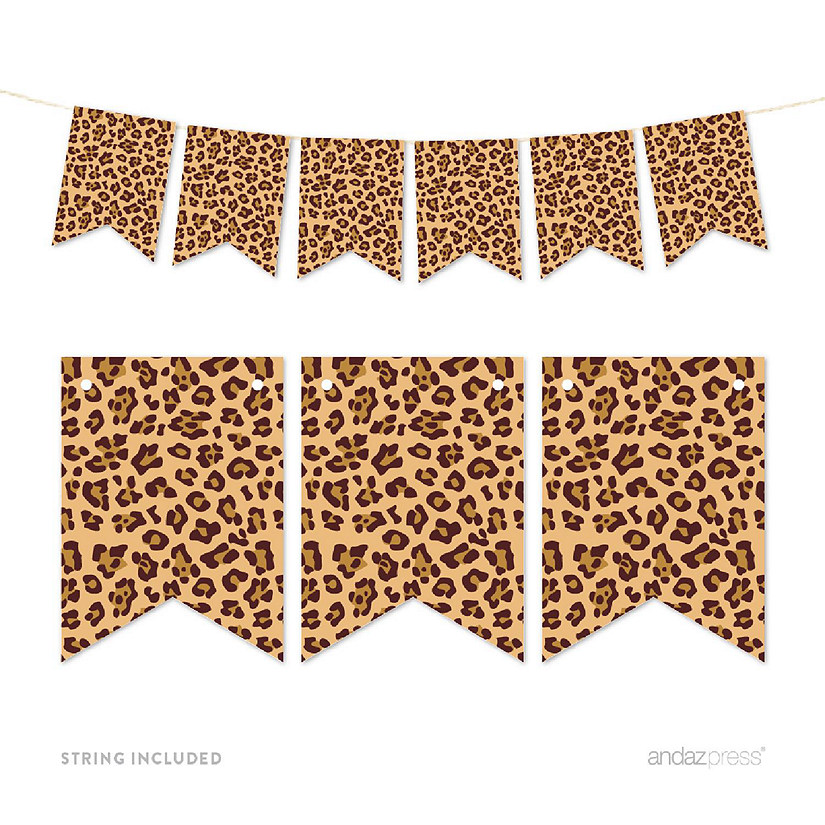 Leopard Cheetah Banner - 4 x 5.5 Inch Image