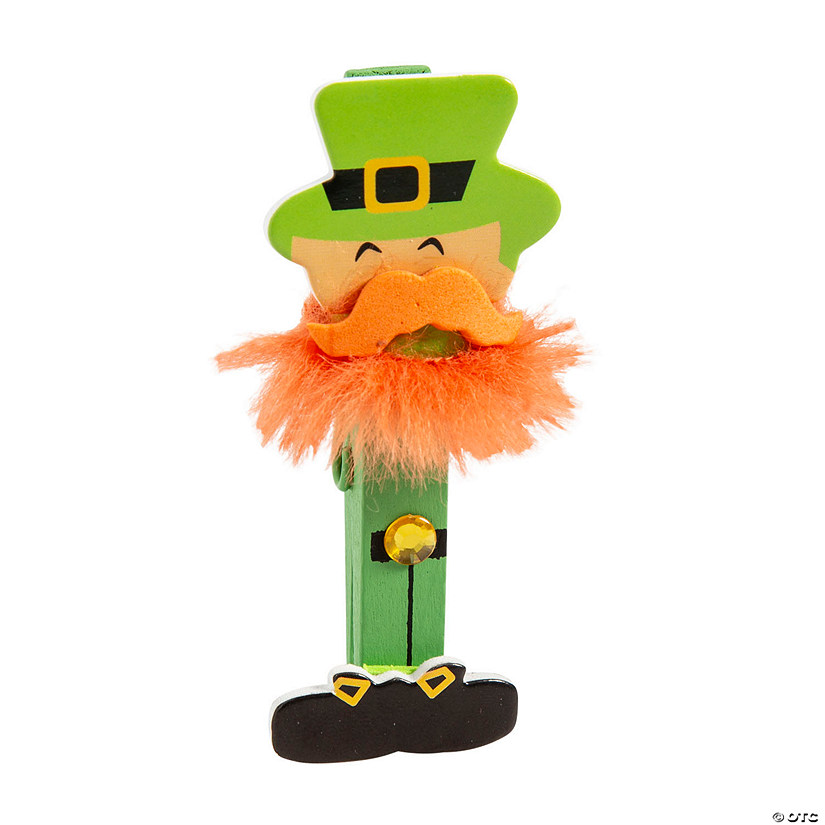 Leprechaun Clothespin Craft Kit - 12 Pc. Image
