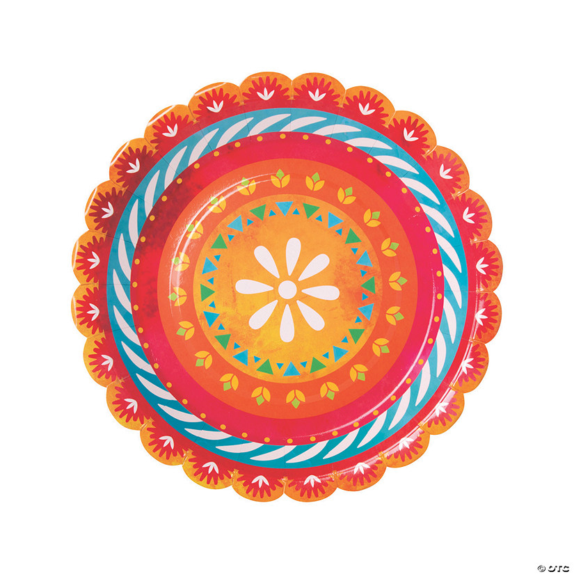 Let’s Fiesta Paper Dinner Plates 8 Ct. Oriental Trading