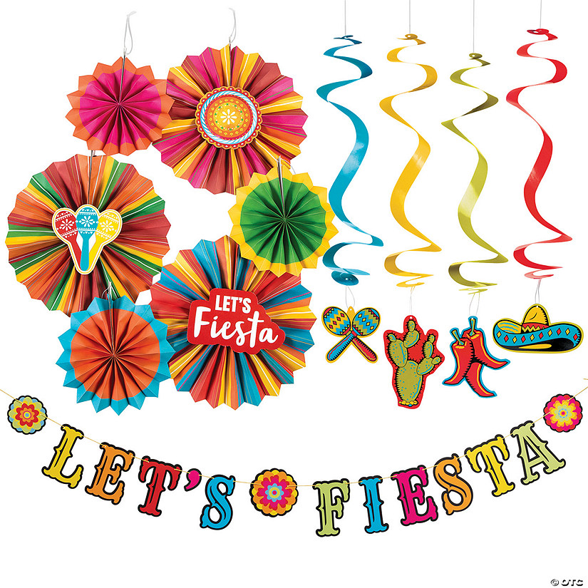 Let&#8217;s Fiesta Room Decorating Kit - 19 Pc. Image