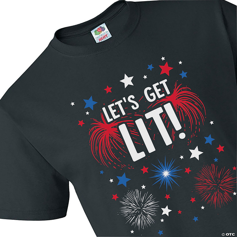 Let&#8217;s Get Lit Adult's T-Shirt Image