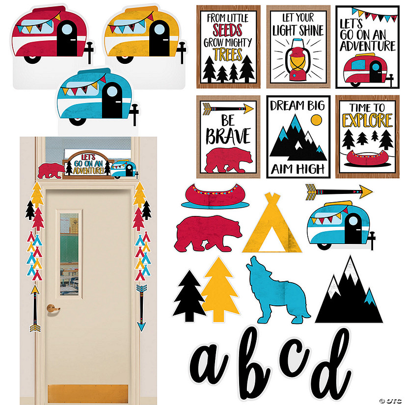 Let&#8217;s Go on an Adventure Classroom Decorating Kit - 141 Pc. Image