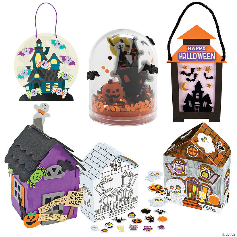 Let&#8217;s Go to a Halloween Haunted House Craft Kit - Makes 60 Image