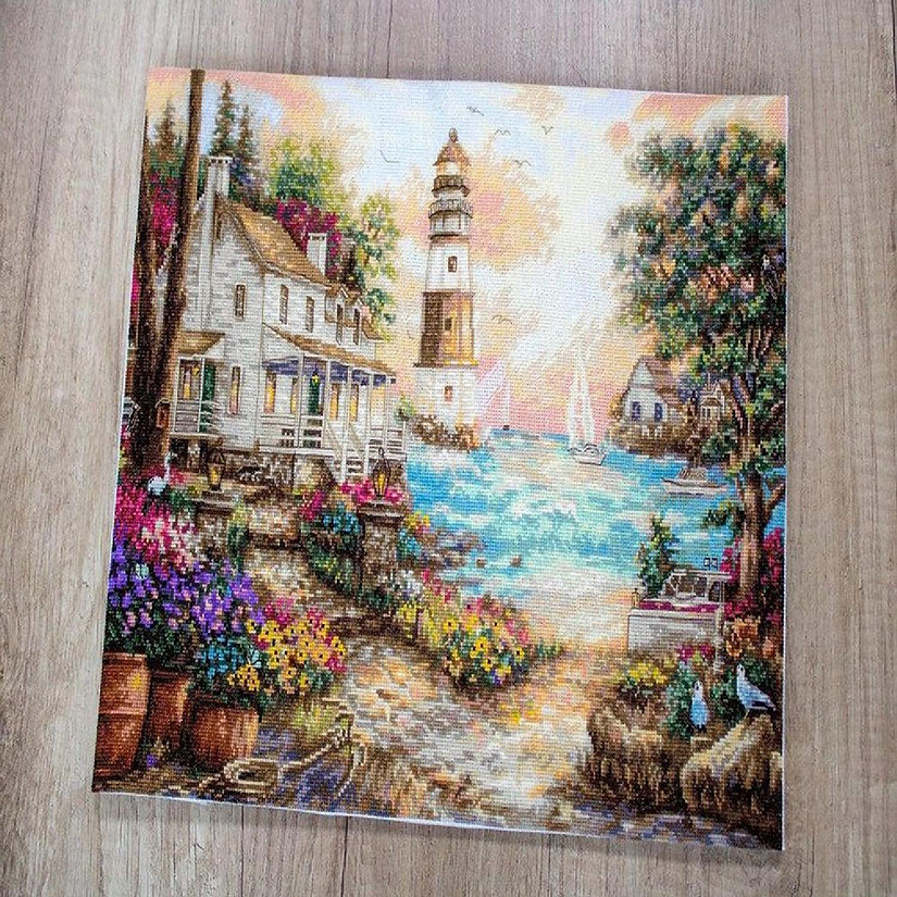 LetiStitch - Counted Cross Stitch Kit Cottage by the sea Leti962 Image