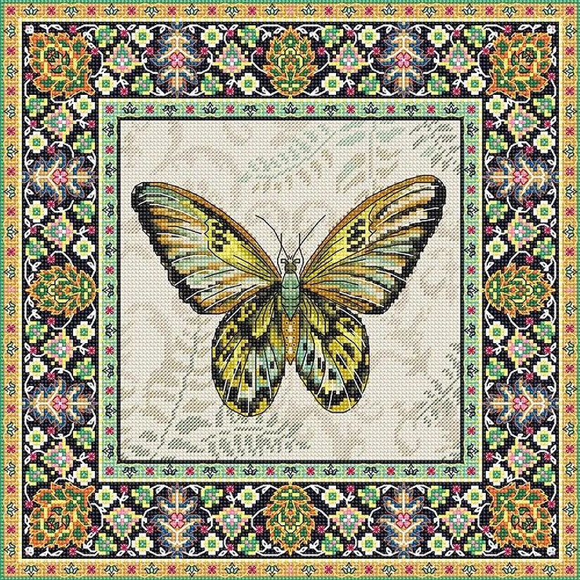 LetiStitch - Counted Cross Stitch Kit Vintage Butterfly Leti981 Image