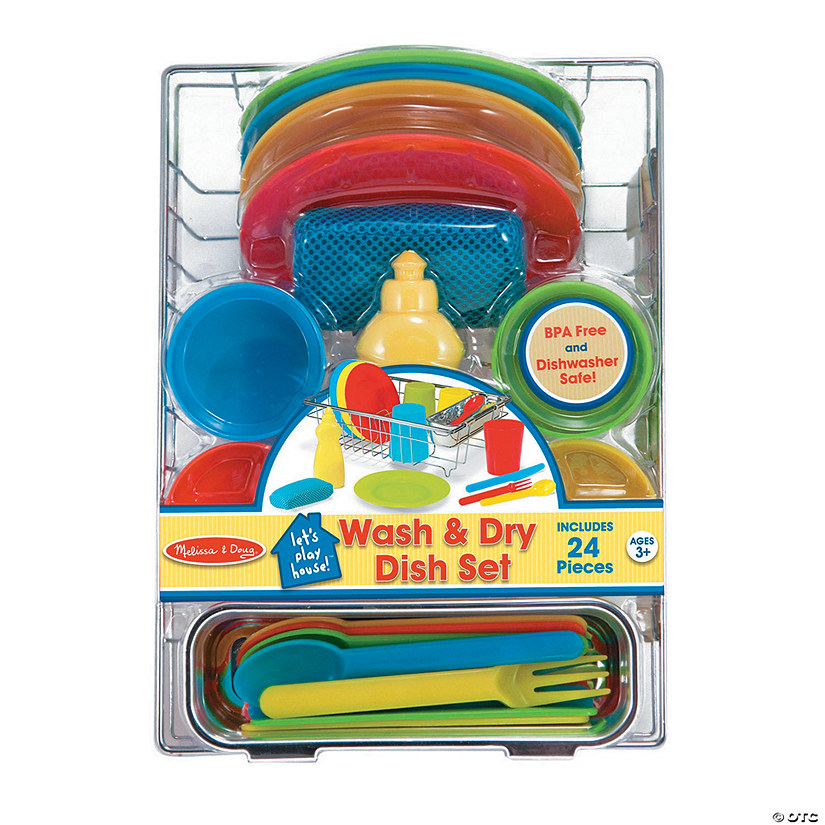 Lets Play House Wash & Dry Dish&#160;Set Image