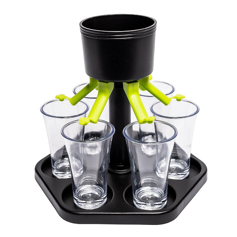 Lexi Home Black Liquor Dispenser Set Image