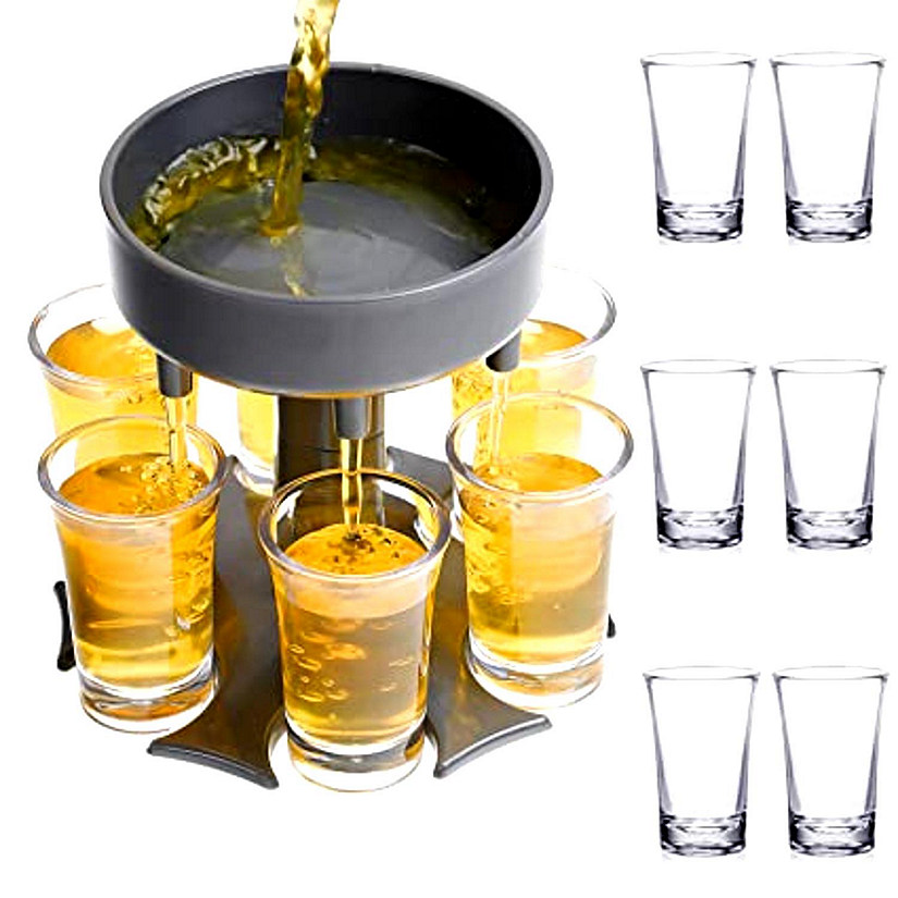 Lexi Home Grey Liquor Dispenser Set Image