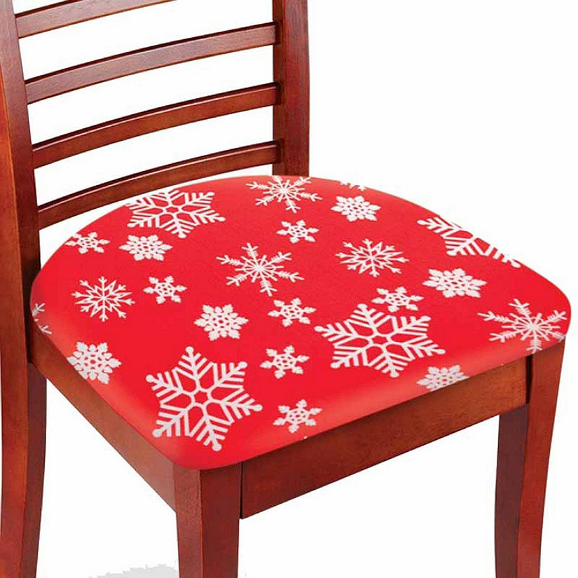 Lexi Home Red 2 pc Chair Seat Cover Set Image