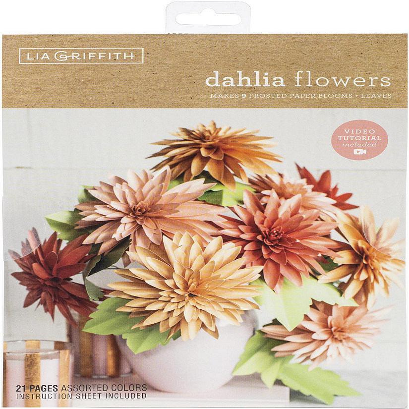 Lia Griffith Paper Stack 8.5"X11" 24/Pkg-Dahlias Image