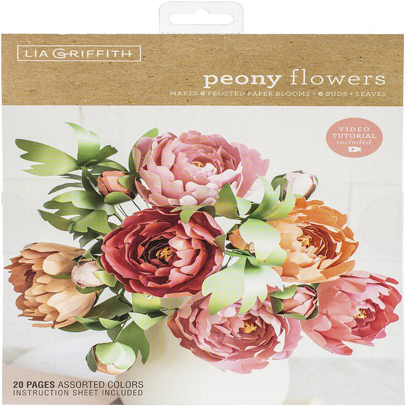 Lia Griffith Paper Stack 8.5"X11" 24/Pkg-Peony Image