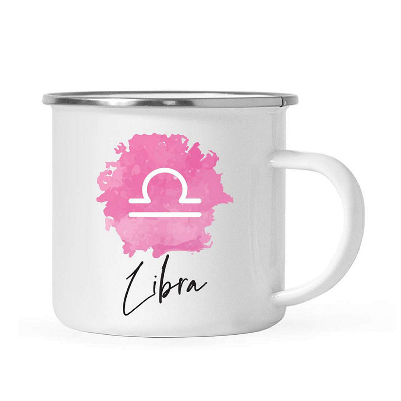 Libra Zodiac Pink 11oz Campfire Mug Image
